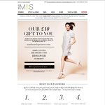 £10 off £50+ Orders [DISCOVER] + Free Delivery [AUDELIVERY] @ Marks & Spencer