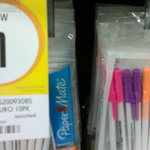 Papermate Kilometrico Fluoro Pens 10pk $1, Crayola Twistables Crayons 32pk $10 @ Kmart Clearance