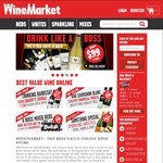WineMarket $25 Dollar Voucher before 4pm Wednesday $55 Min