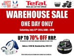 Tefal Factory Warehouse Sale One Day Only, July 12th [Homebush, NSW]