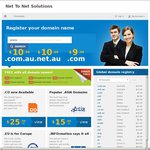.au Domain Names for $10.99 Per Year @ Net To Net Solutions