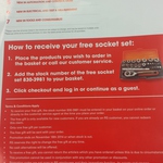 Free Socket Set (with Purchase) from RS Australia