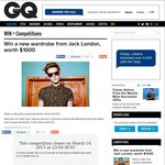 Win a New Wardrobe from Jack London Worth $1000 from GQ