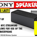 Sony SRS-X3 Portable Wireless Bluetooth Speaker $99 Save $58 (with Sign up Coupon) @ JB Hi-Fi
