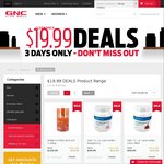 GNC $19.99 Deals with Gold Card. 1.46kg Vanilla Whey Isolate $19.99 Delivered + Many Others