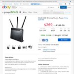 eBay Group Deals - ASUS DSL-AC68U Modem Router - $269 (Free Postage AU Wide) - Seller Sydneytech