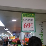 Bananas $0.69/Kg @Freshworld Burwood NSW (Burwood Plaza)