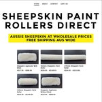 10% off All Pro Grade Sheepskin Paint Rollers @ Paint Rollers Direct