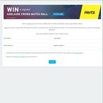 Win 1 of 4 Hertz Match Balls Signed by The 2016 Adelaide Football Club Team