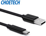 Choetech USB-C to USB-A Cable with 56kΩ Resistor 1m $4.05 USD (~$5.45 AUD) @ AliExpress thru App