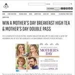 Win 1 of 2 Mother’s Day Breakfast High Teas at QVB Sydney or 1 of 10 Movie Passes [NSW Only]