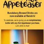Free Bundaberg Drink With Any Hot Appeteasar Purchased @ Nando's [Free Membership Reqd]