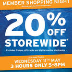 20% off Online & in-Store (Some Exclusions) @ BCF - Wednesday 11th May 5-8pm - Free Membership Req