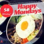 $8 Bibimbap (Save $3.90) @ Arirang (Mondays - Belmont Forum, WA)