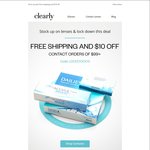 Free Shipping & $10 off Contact Orders $99+ at Clearly.com.au (Online) with Code