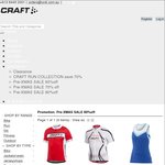 Craft Cycling Apparel Sale, 60-80% off