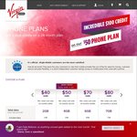 Virgin Mobile - $100 Credit When Signing up or Upgrading to The $50 Plan with a Phone + $50 Cashrewards Cash Back