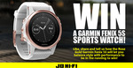 Win a Garmin Fenix 5S Sports Watch with White Band (Sapphire Rose Gold) Worth $949 from JB Hi-Fi