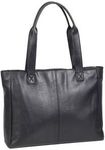 400W x 100D x 320H mm 0.9kg Ampersand Leather Tote Bag Black $65 (Was $169) @ Officeworks