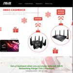 ASUS Christmas Cashback Program: Receive a $20 or $30 EFTPOS Card on Selected ASUS Network Products