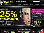 Big Ears Headphones Minimum 25% off Store Wide + Free Shipping