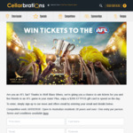 Win a $200 EFTPOS Gift Card & 6 Tickets to an AFL Game from Cellarbrations