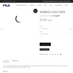 Fila Woman’s Logo Crew Jumper Now $12 (Original Price of $60) + Free Postage @ Fila Store