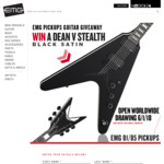 Win a Dean V Stealth Black Satin Guitar Worth $1,650 from EMG