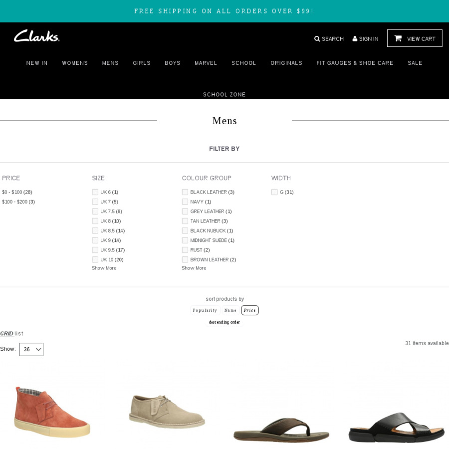 Clarks free hotsell shipping code