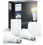 Philips Hue White Ambiance Smart Bulb Starter Kit - Edison Screw E27 $120 (or $100 New Account) @ Amazon AU