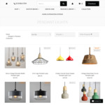 Designer's Pendants Collection from $27.96 with Free Bulbs (after 30% off /W Coupon) + Registered Shipping @ Lectory.com.au