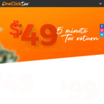 Online DIY Express Tax Return $29 (Was $49) @ One Click Tax
