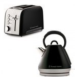 Russell Hobbs Black Toaster Kettle Combo RHT52BLK + RHK52BLK - $116.95 Delivered @ Stax Appliances