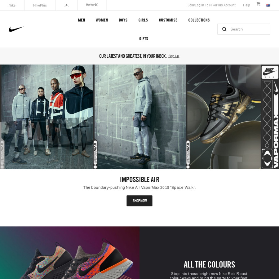 nike sale dfo