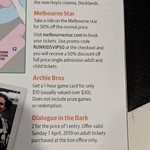 [VIC] 50% off Melbourne Star Observation Wheel Tickets $18/Adult, $11/Child (Melbourne)