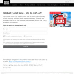 Global Hotel Sale - Up to 35% off @ TFE Hotels