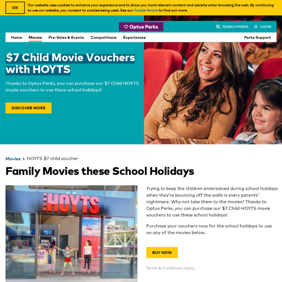 Optus Perks $7 Hoyts Kids Tickets for Selected Movies ...