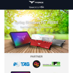 Win 1 of 4 SSD or RAM Prizes from TeamGroup