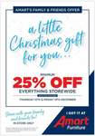 25% off Almost Everything (Excluding Gift Cards and Delivery) @ Amart Furniture (In Store Only)