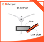 Xiaomi Robot Vacuum Cleaner Main Brush + 2 Side Brush + 1 Filters $24.99 Delivered @ Gshopper Australia