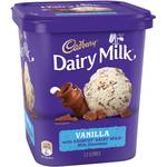 Cadbury Dairy Milk, Crunchie, Picnic or Oreo Tubs 1.2 Litre $4.50 @ Woolworths