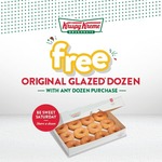 [SA] Free Original Glazed Dozen Doughnuts with Any Dozen Purchase @ Krispy Kreme (Excludes OTR Stores)