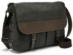 Fossil MBG9355001 Mens Buckner Black Messenger Bag 89.70