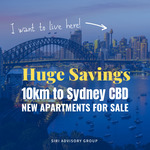 A$3.99 Online Voucher Qualifies You to Buy a Brand New 2-Beds Apartments Only 10km to Sydney CBD (with a $600,000 Budget!)