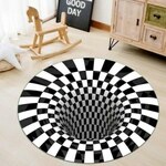 3D Space Round Carpet Checkered Vortex US$14.99 (~A$22.04) Delivered @ TomTop