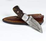 Handmade Fixed Blade Skinner Knife Damascus Steel Full Tang Rose Wood Handle Genuine Leather Case $65 Delivered @ PEPNIMBLE