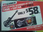 EB Games: Guitar Hero: Warriors of Rock, Game + Guitar Bundle, $58 for PS3 & Xbox