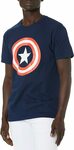 Marvel Captain America Men's 80's Captain America T-Shirt Size S $12.80 + Delivery ($0 with Prime/ $39 Spend) @ Amazon AU
