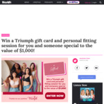 Win 1 of 5 $500 Triumph Gift Cards and a Personal Fitting Session for You and a Nominee Each from Mamamia