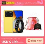 POCO M4 Pro 4G (6.43", 6GB/128GB, NFC, Widevine L1) + Mi Band 6 + Hat/Bag US$194.70 (~A$260.78) Shipped @ POCO Phone AliExpress